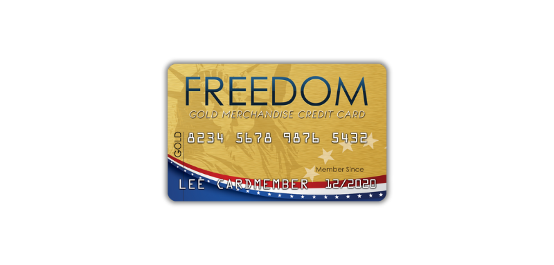 freedom gold credit card